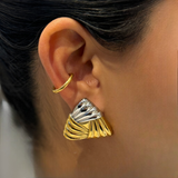 Triángulo Bicolor Earrings