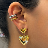 Corazón destello Earrings